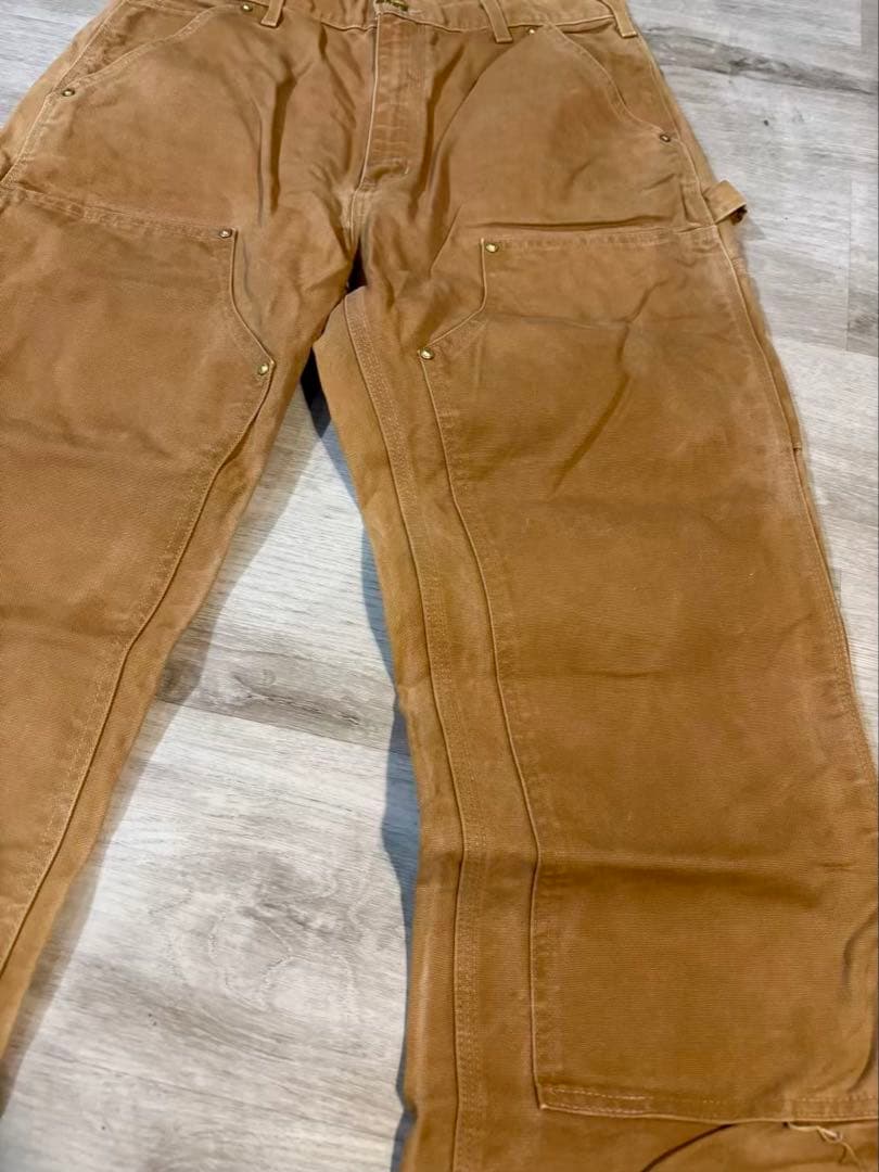 369 Carhartt B01 ダブルニー USA製 キャメル フェード