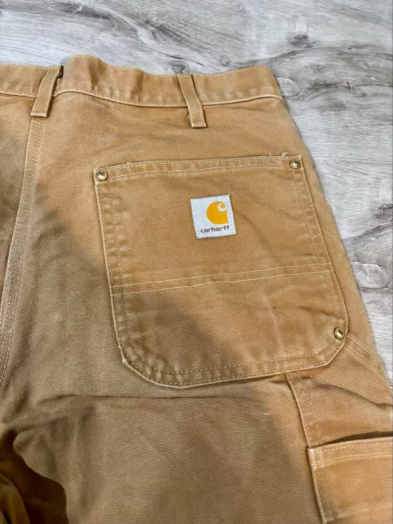 369 Carhartt B01 ダブルニー USA製 キャメル フェード