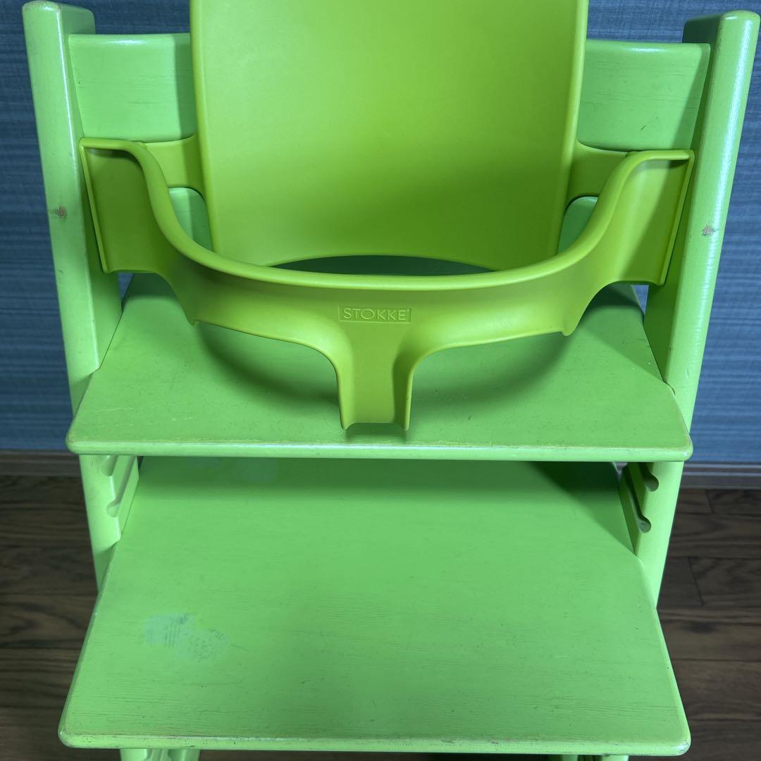 STOKKE トリップトラップ Green シリアルナンバー4 ベビーハイチェア