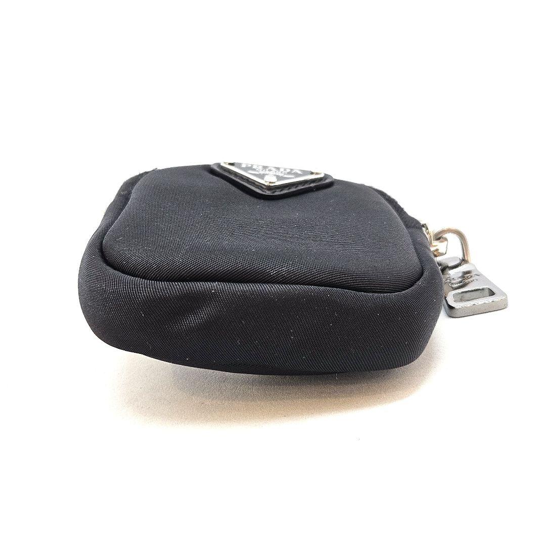 PRADA プラダ ミニポーチ リナイロン 三角ロゴ ブラック ケース