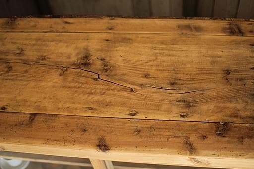 味のある大きな木枠のガラス戸棚　引き出し4杯