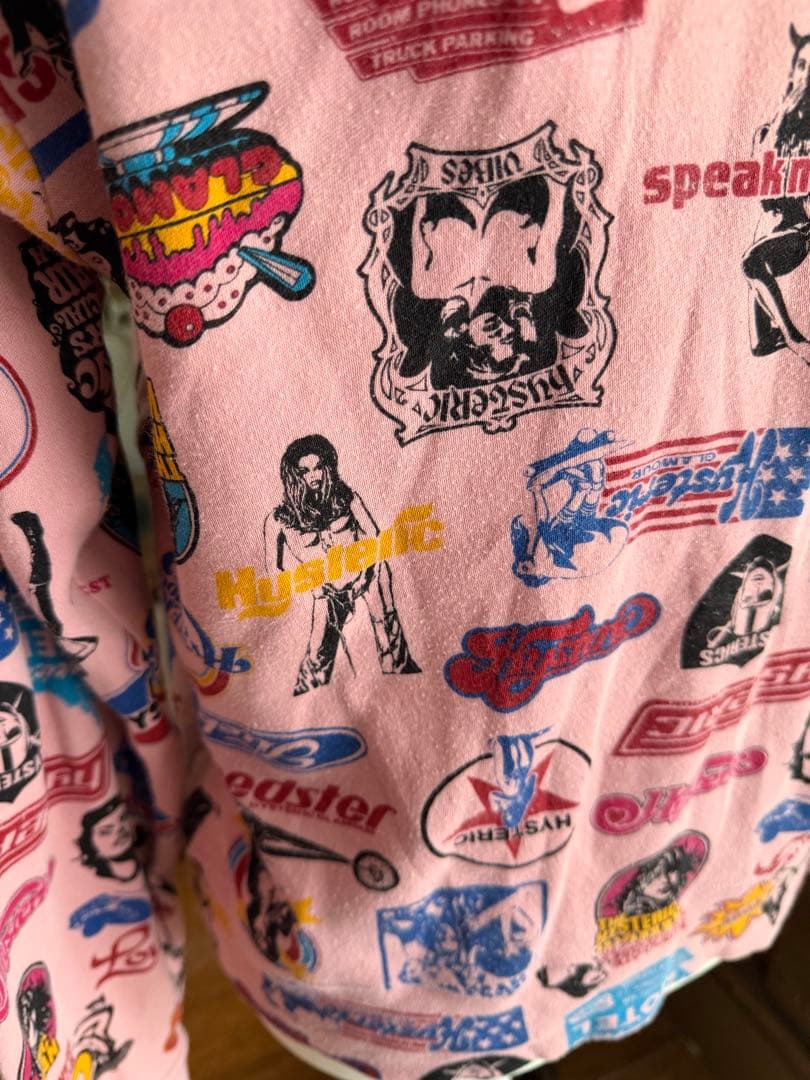 ヒステリックグラマー　ガールロゴ　総柄パーカー