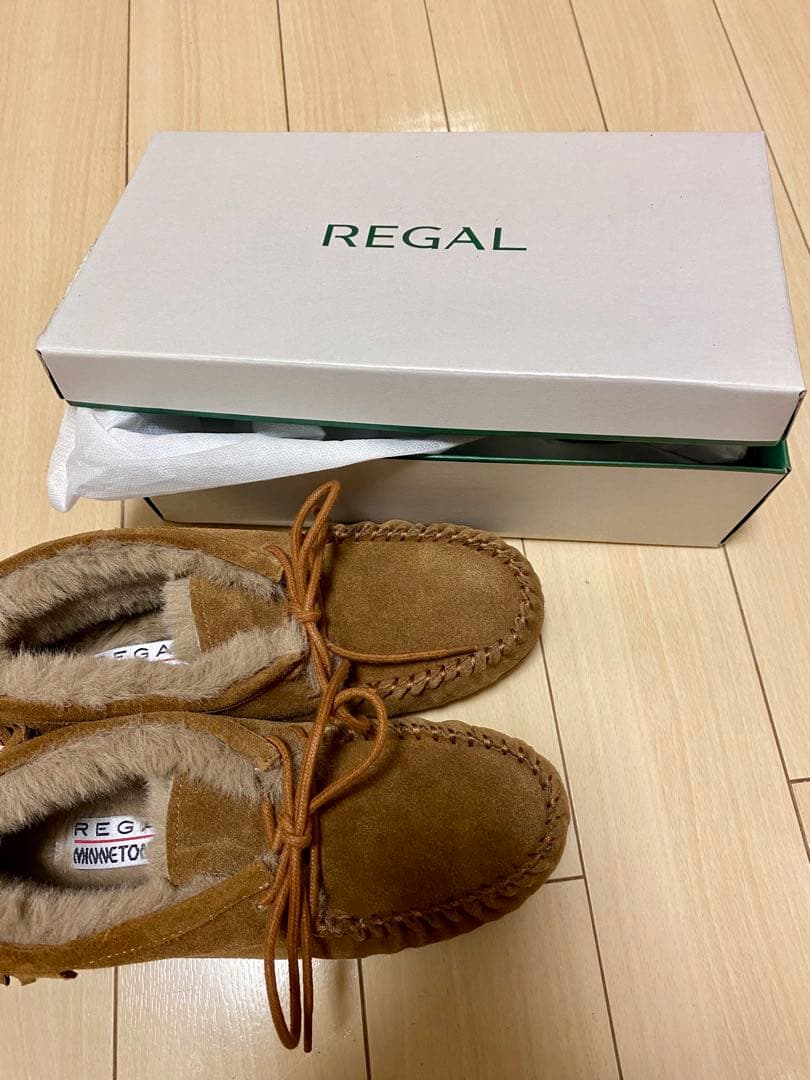 REGAL ブラウン モカシン23-24cm