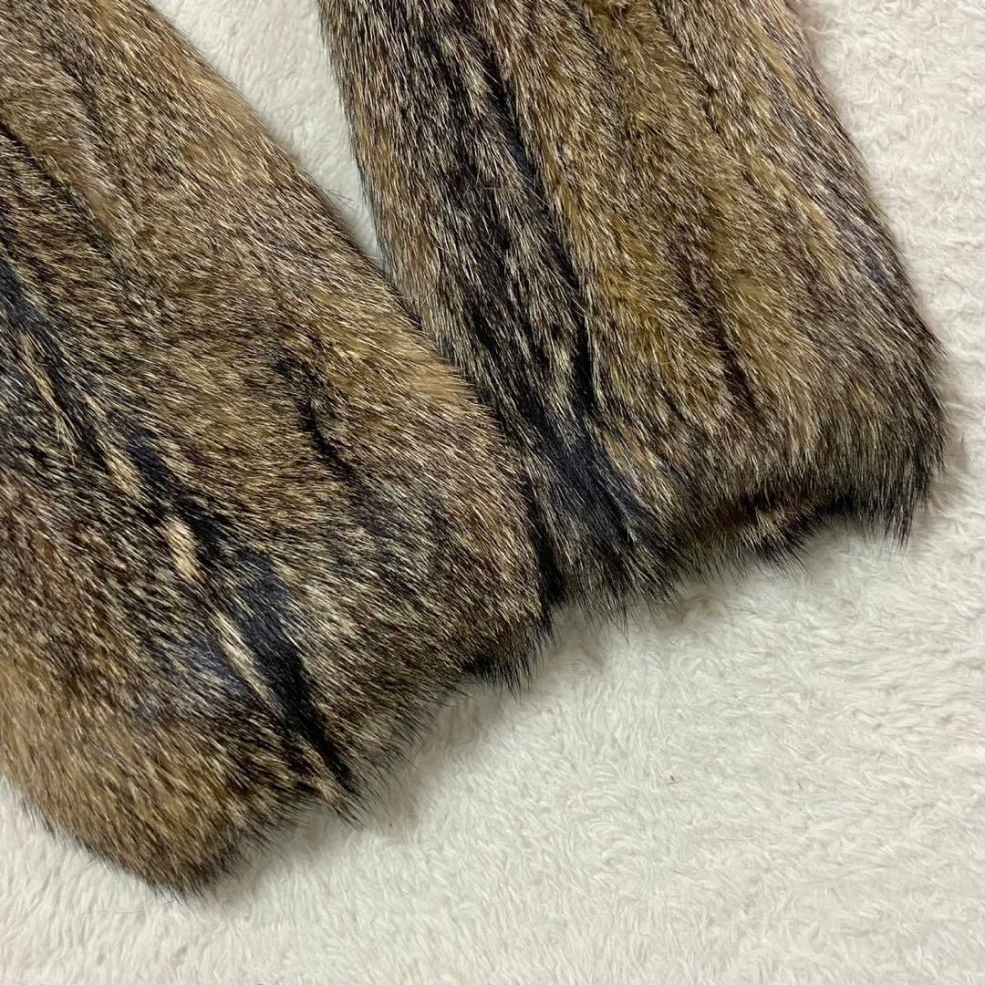 本毛皮 ラビットファー コート ジャケット サイズM