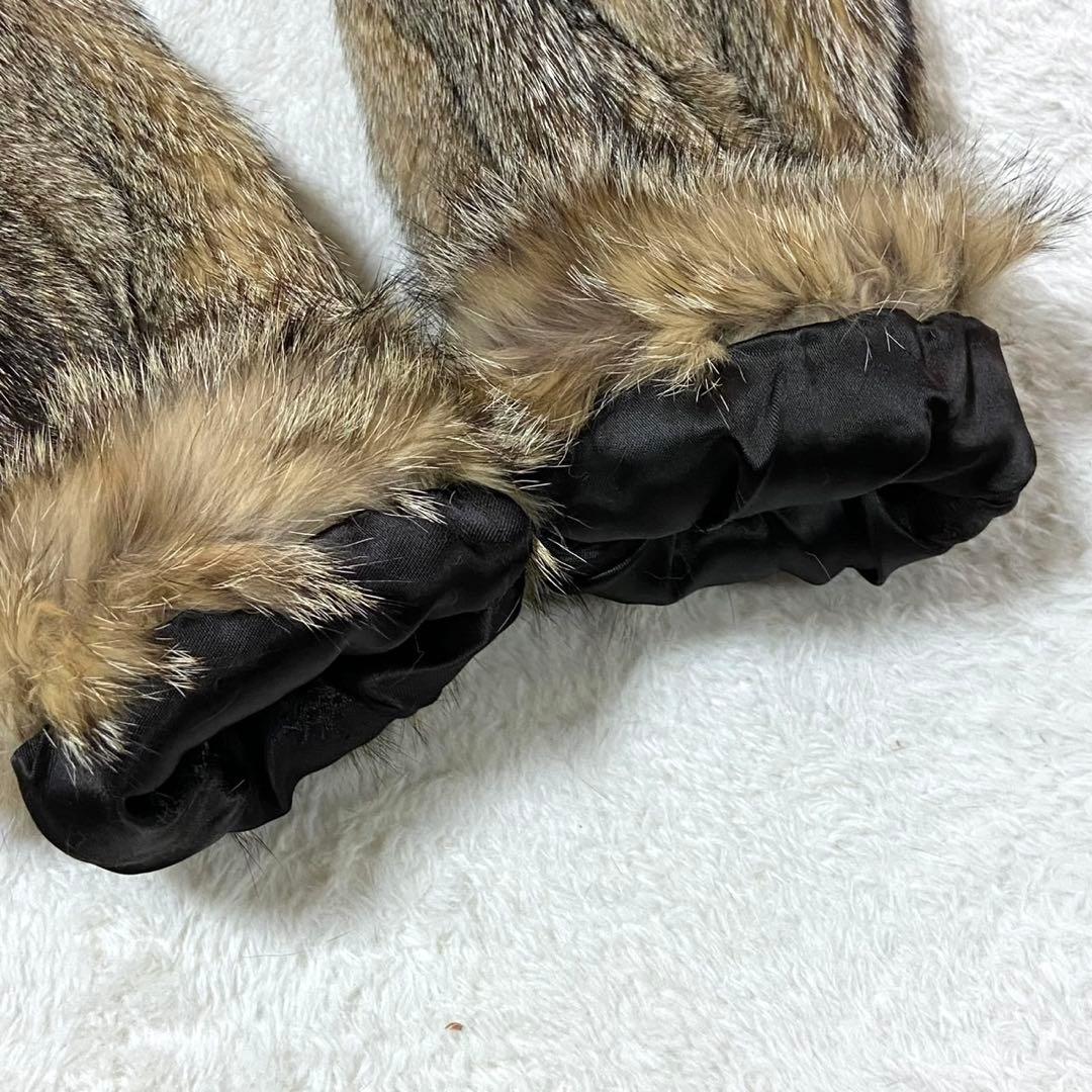 本毛皮 ラビットファー コート ジャケット サイズM