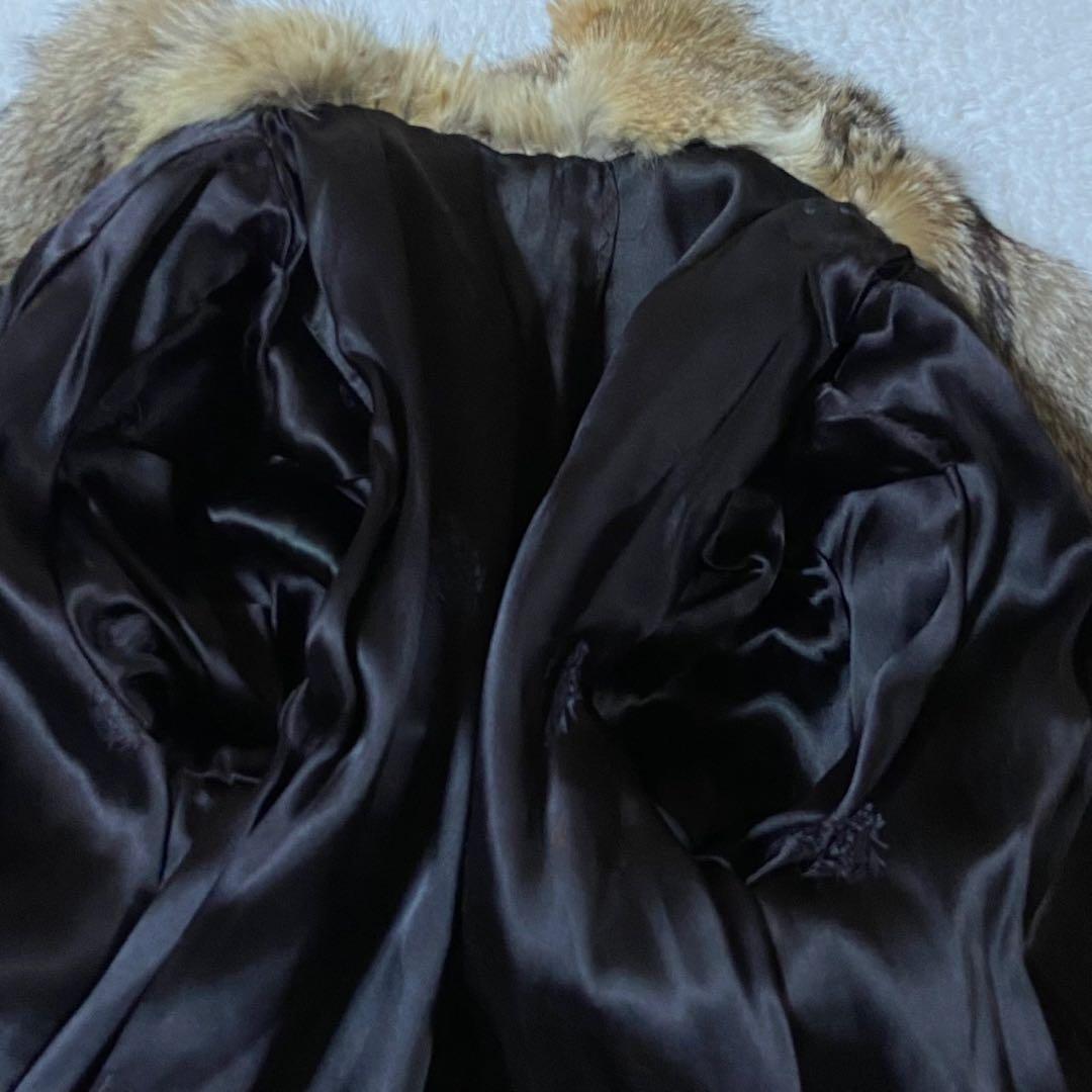 本毛皮 ラビットファー コート ジャケット サイズM