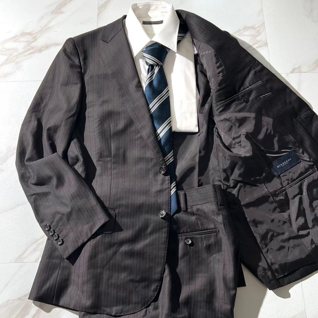 BURBERRY LONDON セットアップ スーツ AB6 チャコールグレー