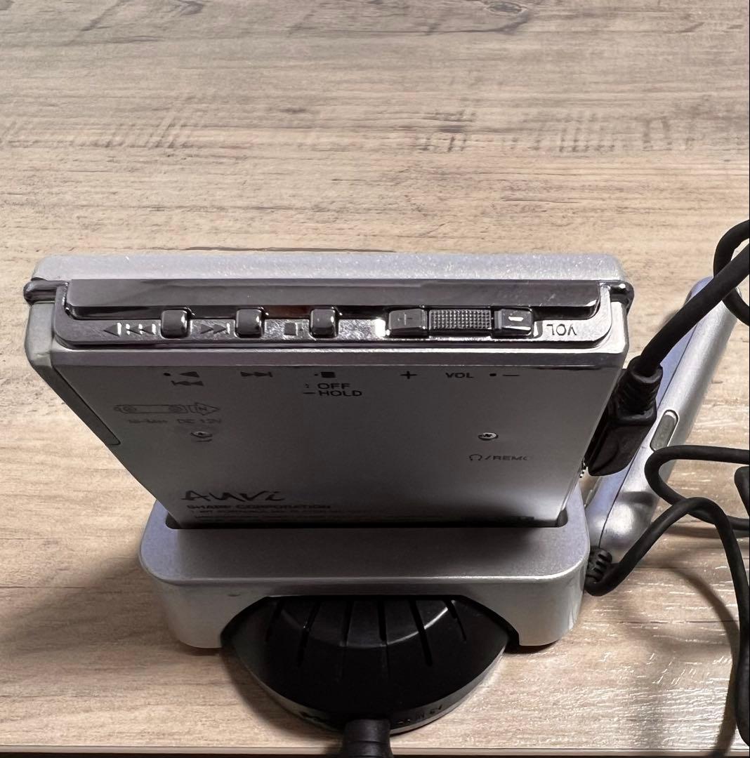 SHARP ポータブルMDプレーヤー Auvi 充電スタンド付き