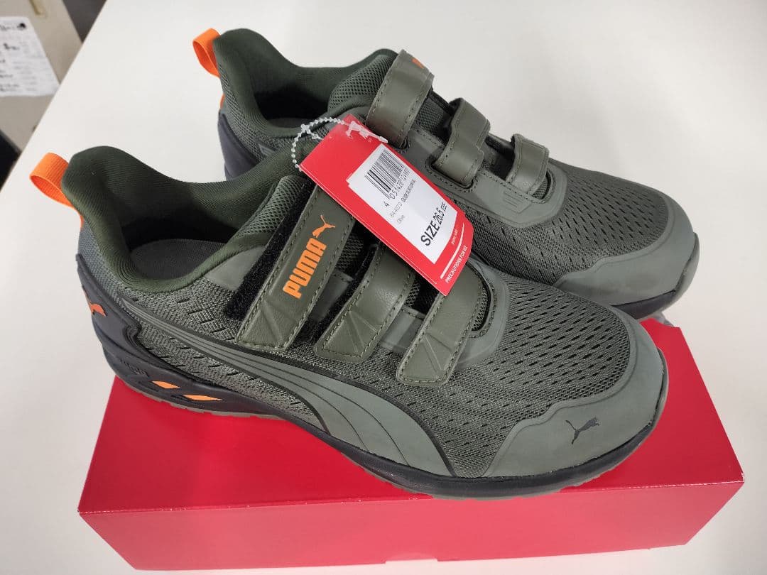 安全靴 PUMA Glide Olive-Low H&L 26.5 EEE