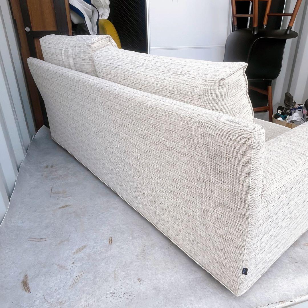 取付無料！アクタス ペール2 北欧風グレーミックスファブリック2Pローソファ✨