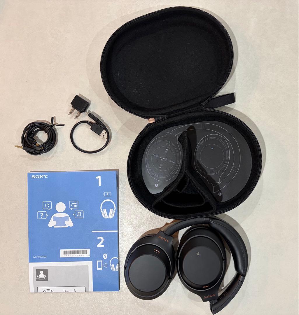 美品 SONY WH-1000XM3 ワイヤレスノイズキャンセリングヘッドセット