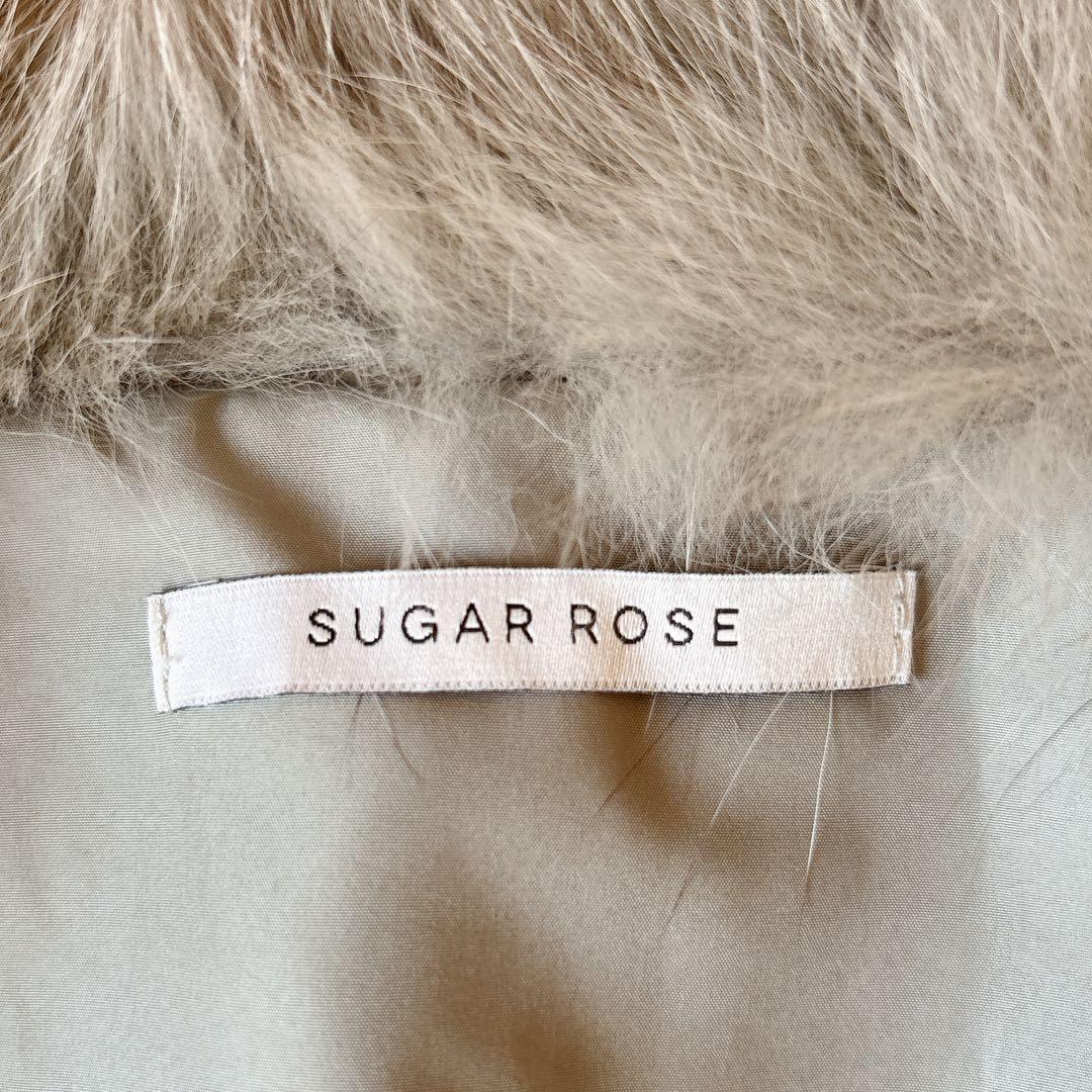 [超美品]SUGAR ROSE リアル フォクス ファー ベスト グレー