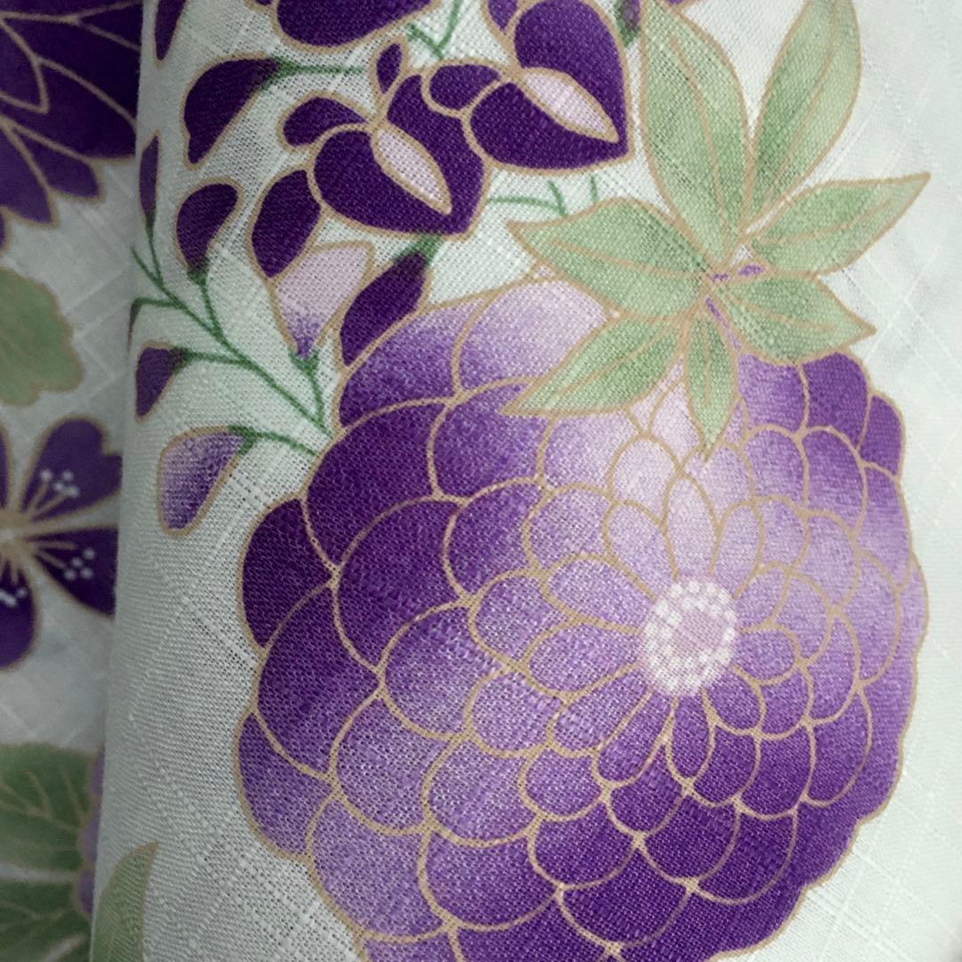 凛々 淡水にふわり 大和菊★大人ゆかた 浴衣セット★新品 ゆかた 3点セット