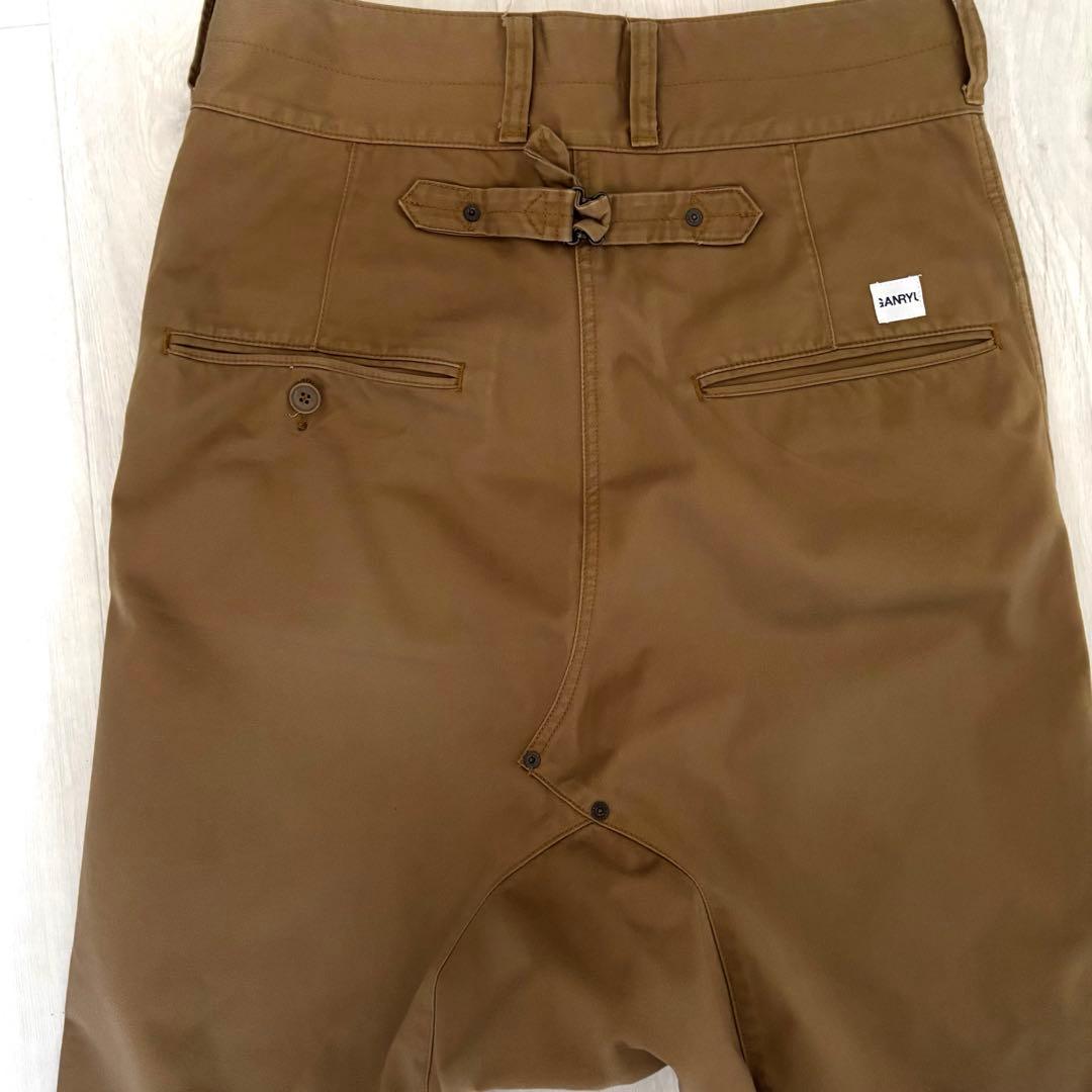 コムデギャルソン　GANRYU ガンリュウ サルエルパンツ　日本製　ブラウン