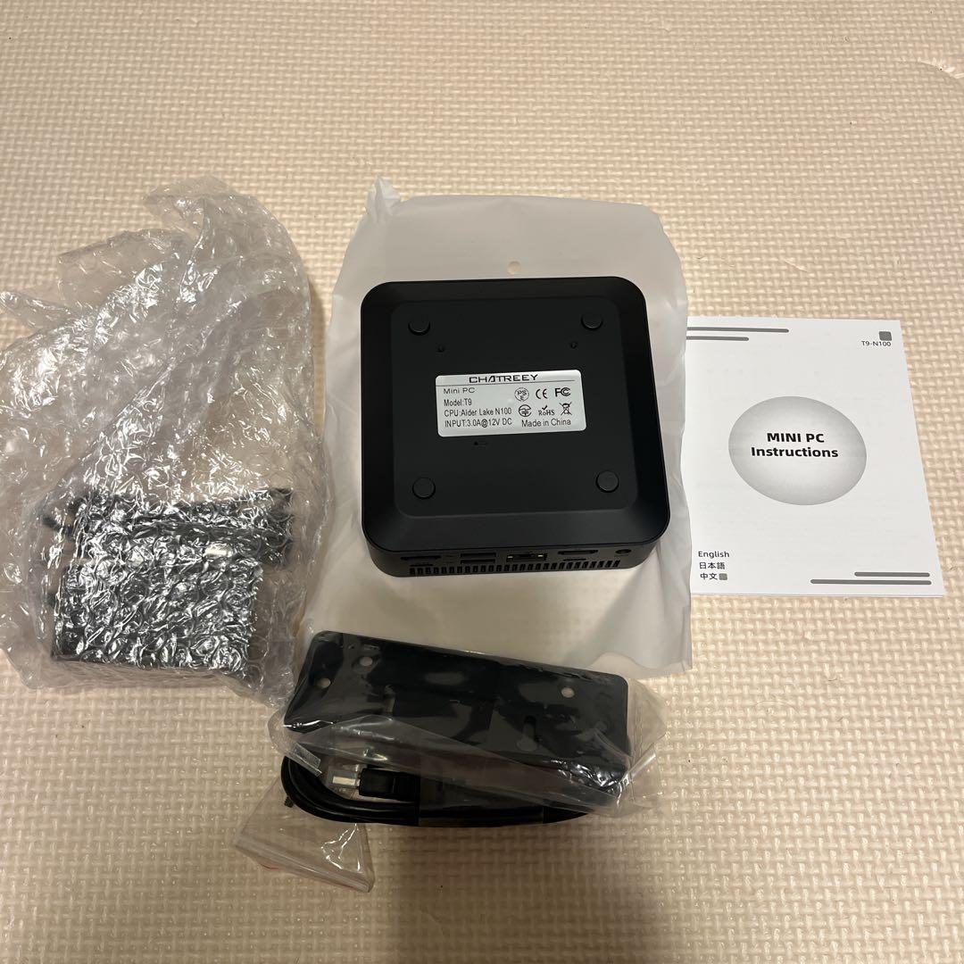 ミニPC 第12世代インテルAlder Lake N100 T9 Windows