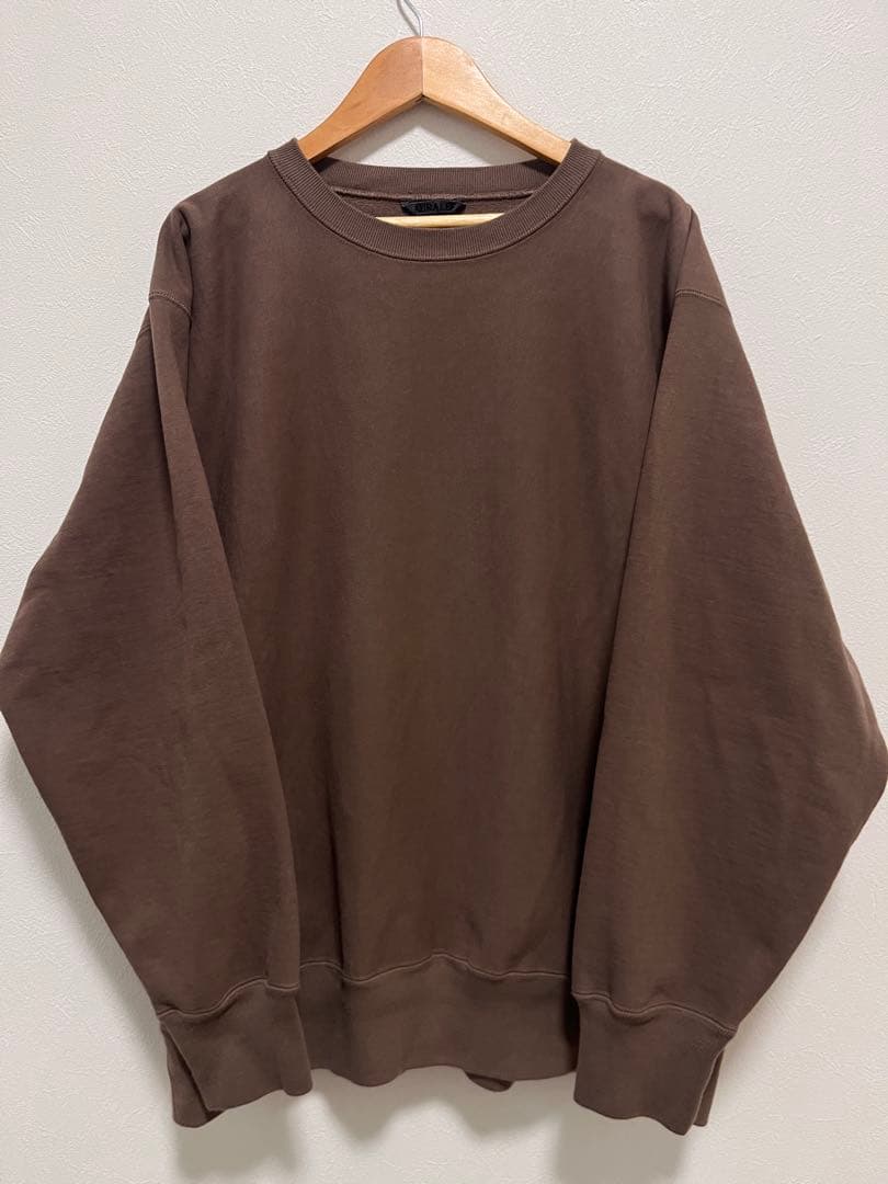 AURALEE super milled P/O 3 sweat スウェット