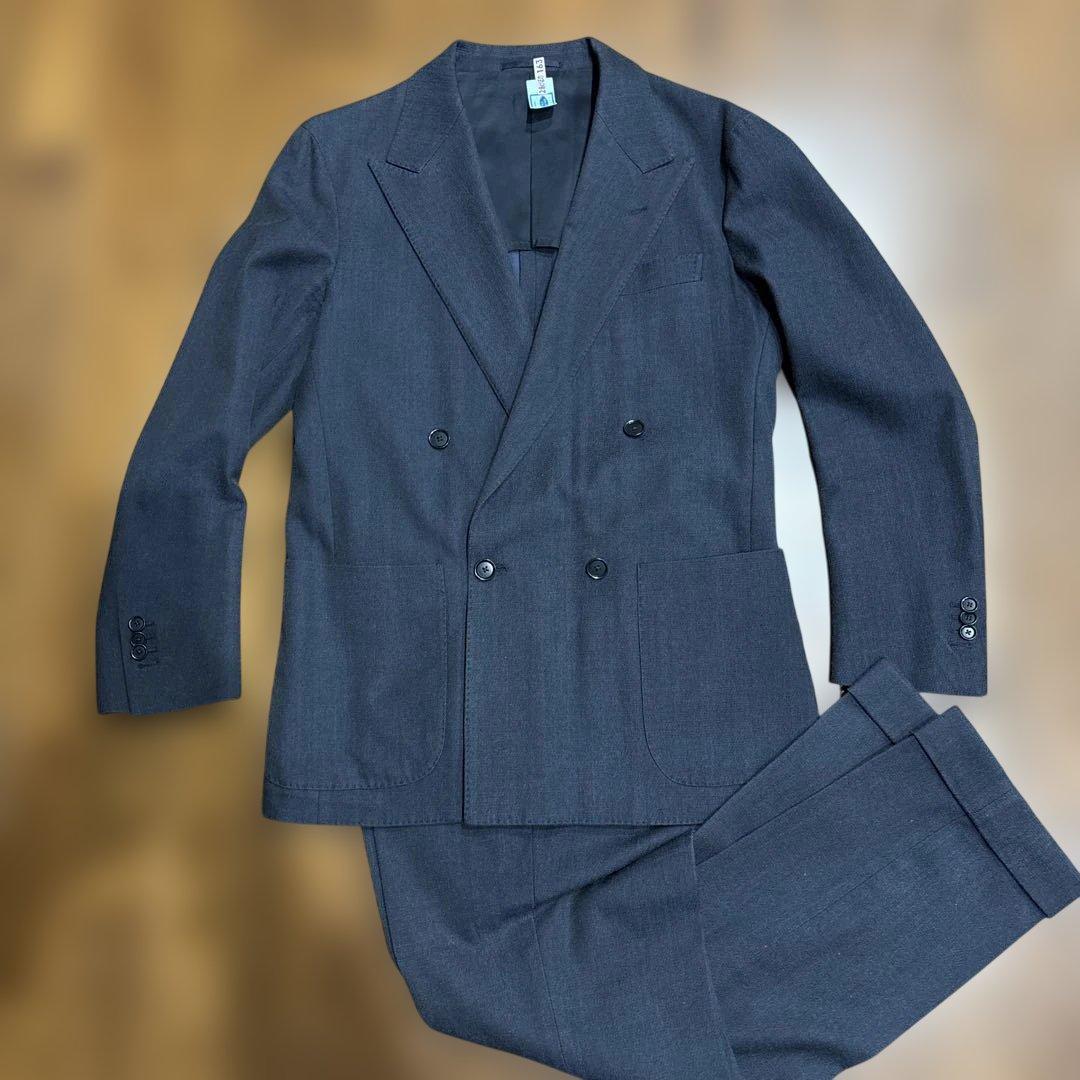 ユナイテッドアローズ 4B ダブルブレスト 秋冬 セットアップ スーツ ネイビー