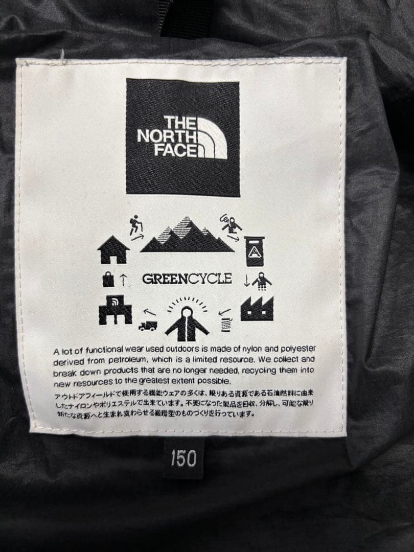 ノースフェイス　ジャケット 150 取り外しフード付き