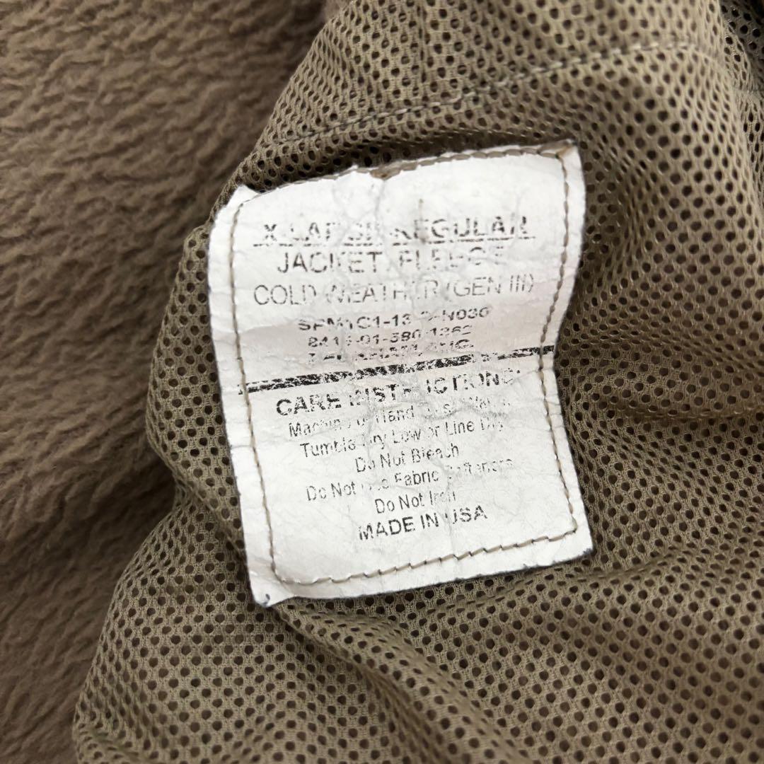 13年製 米軍 ECWCS GEN3 フリース ジャケット XL-R コヨーテ