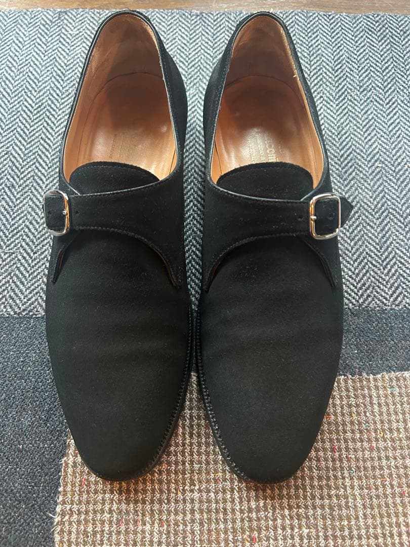 美品　フラテッリジャコメッティ　シングルモンクストラップ 大島拓身　シルバー