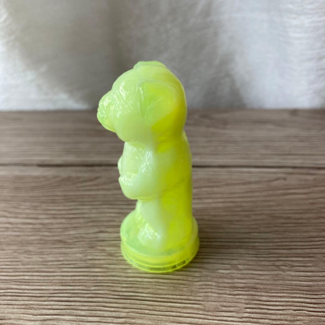 【ウランガラス】Vintage Boyd Glass Andy The Bear