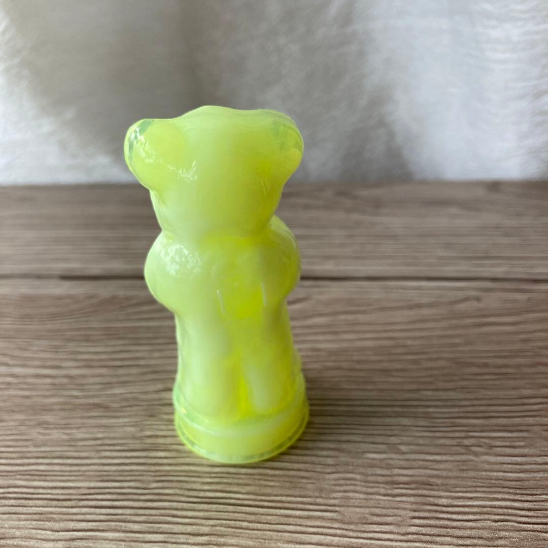 【ウランガラス】Vintage Boyd Glass Andy The Bear