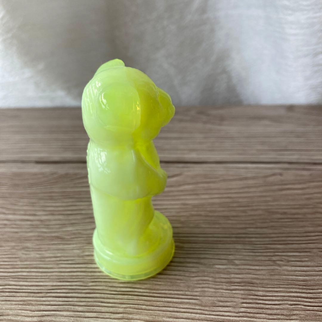【ウランガラス】Vintage Boyd Glass Andy The Bear