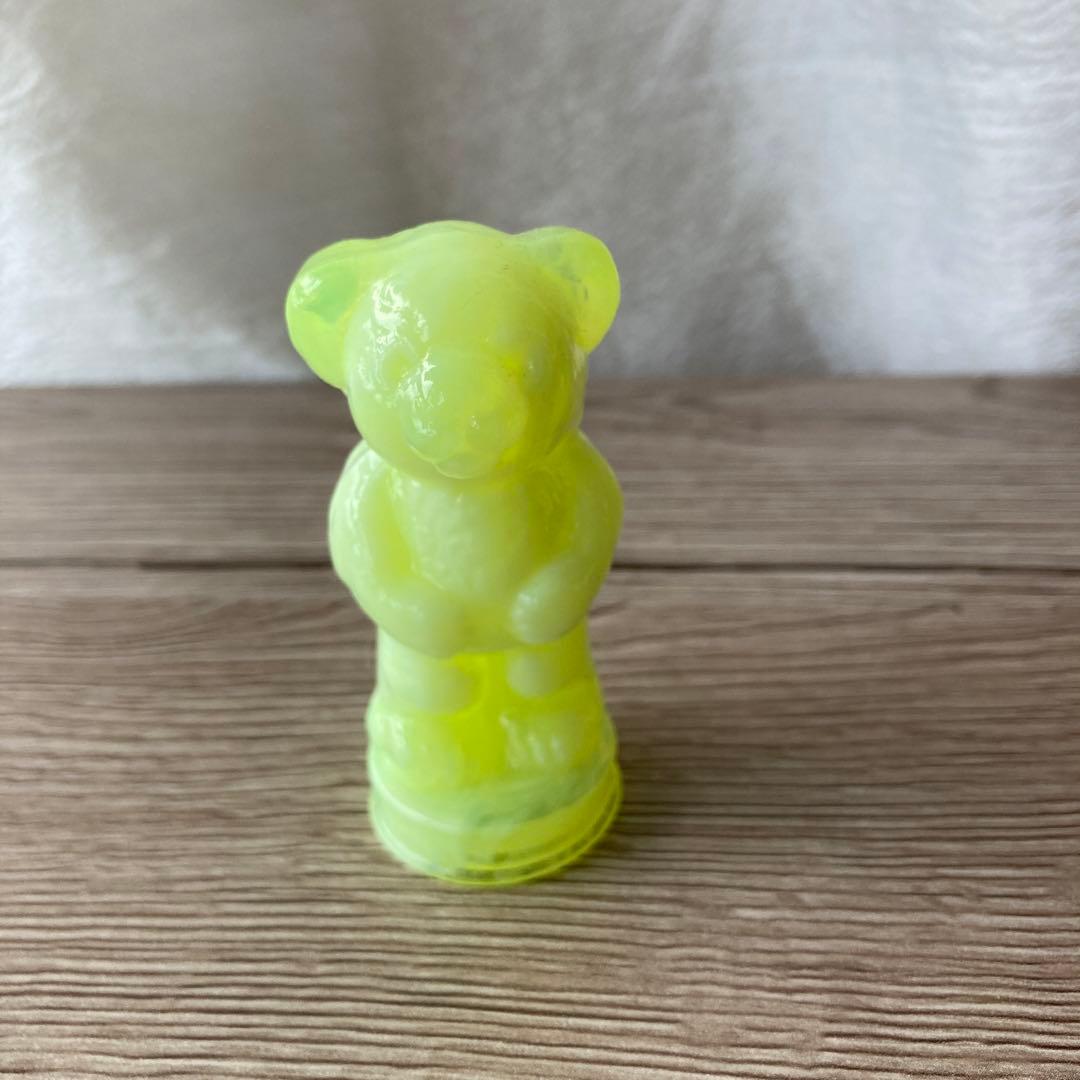 【ウランガラス】Vintage Boyd Glass Andy The Bear