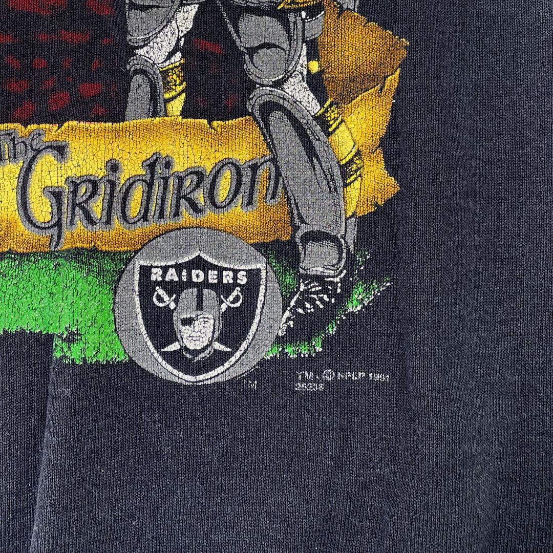 【1991年USA製】鬼フェード NFL レイダース スウェット ビンテージ