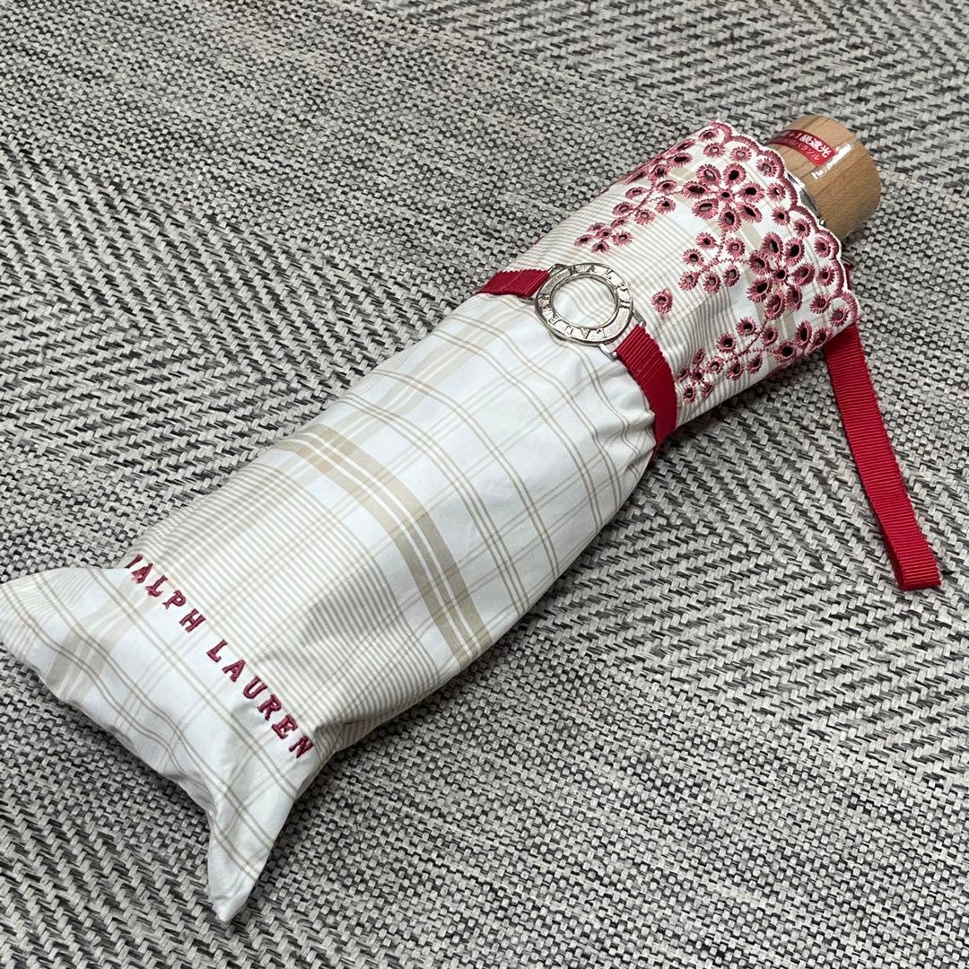 美品　Ralph Lauren ラルフローレン　遮熱1級遮光晴雨兼用パラソル