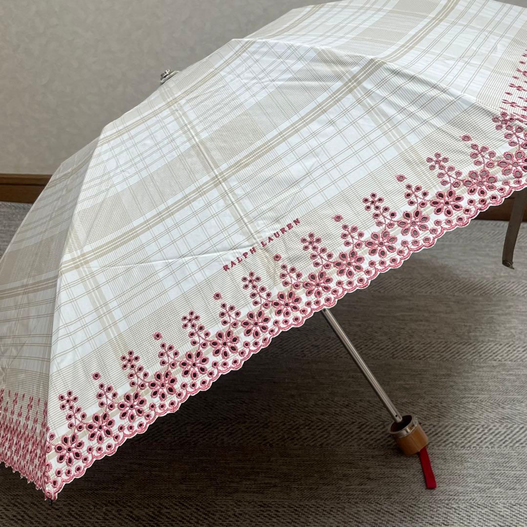 美品　Ralph Lauren ラルフローレン　遮熱1級遮光晴雨兼用パラソル