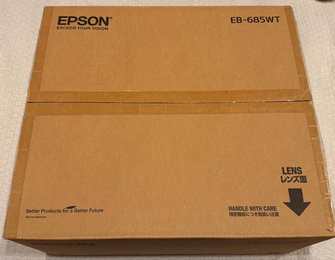 プロジェクター　EPSON EB-485WT ペン2本&リモコン付き　超焦点