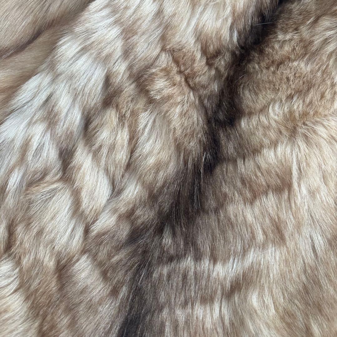 リアルファー 毛皮コート ECHTER PELZ シャドーフォックス 36