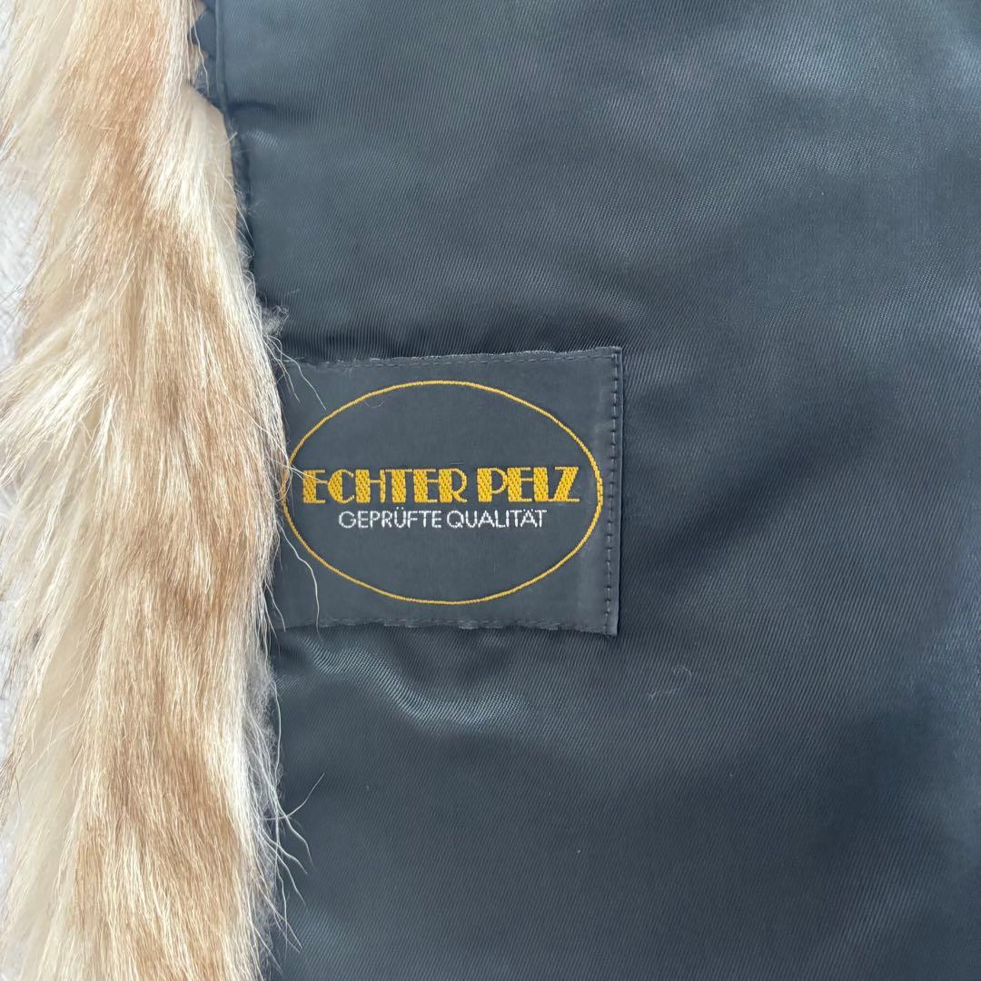リアルファー 毛皮コート ECHTER PELZ シャドーフォックス 36