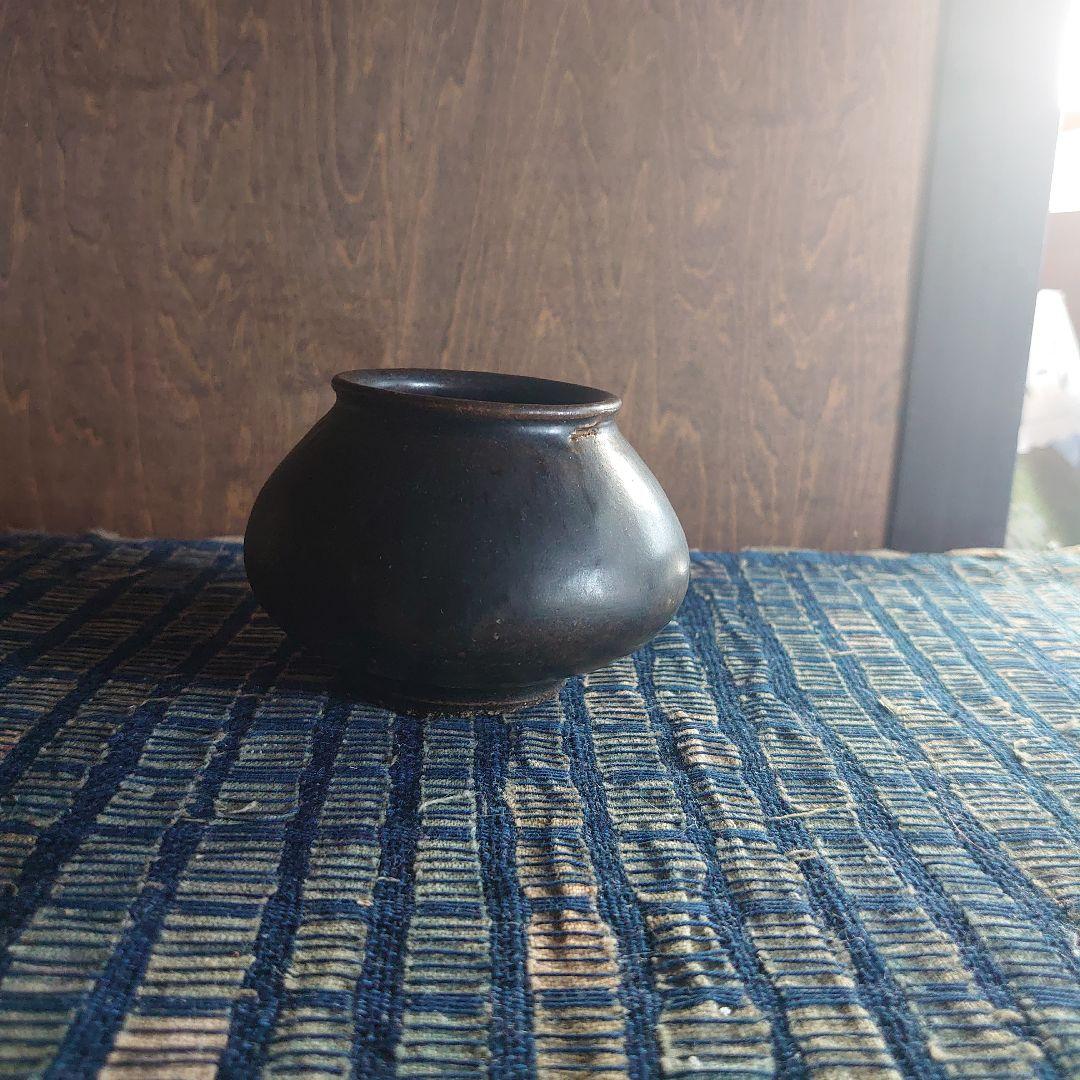 黒高麗 小壺 塩笥 小服茶碗