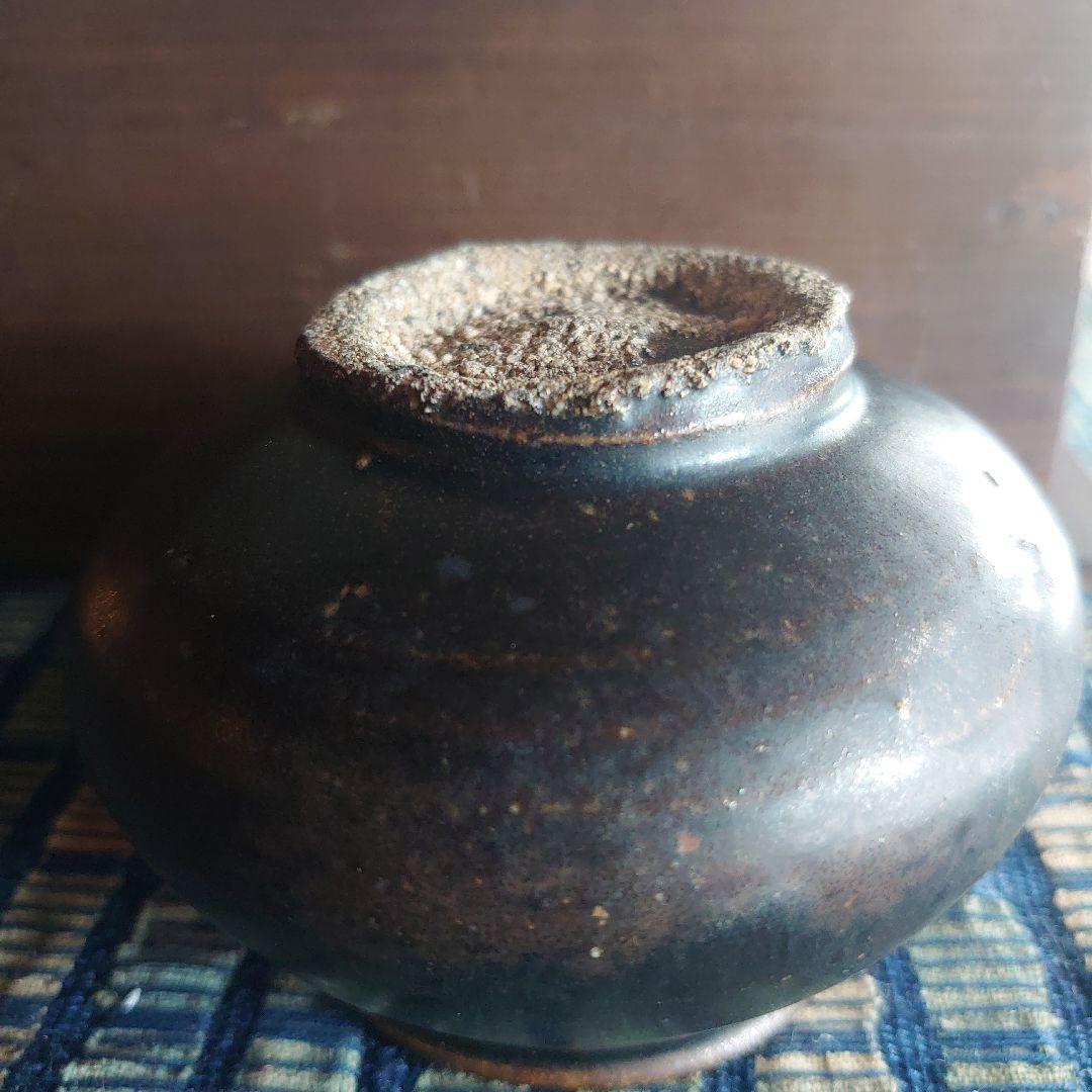 黒高麗 小壺 塩笥 小服茶碗