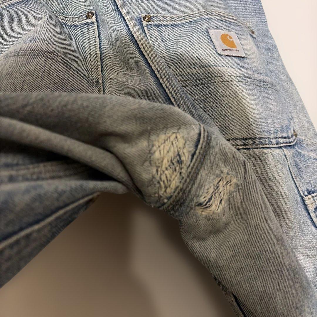 grunge 雰囲気系　carhartt ダブルニー デニムパンツ XL〜相当