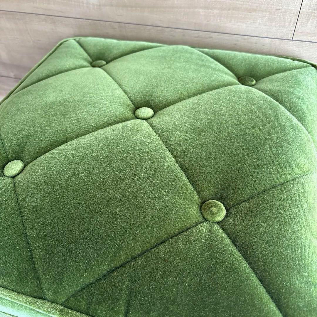 KARIMOKU60 カリモク　オットマン（モケットグリーン）