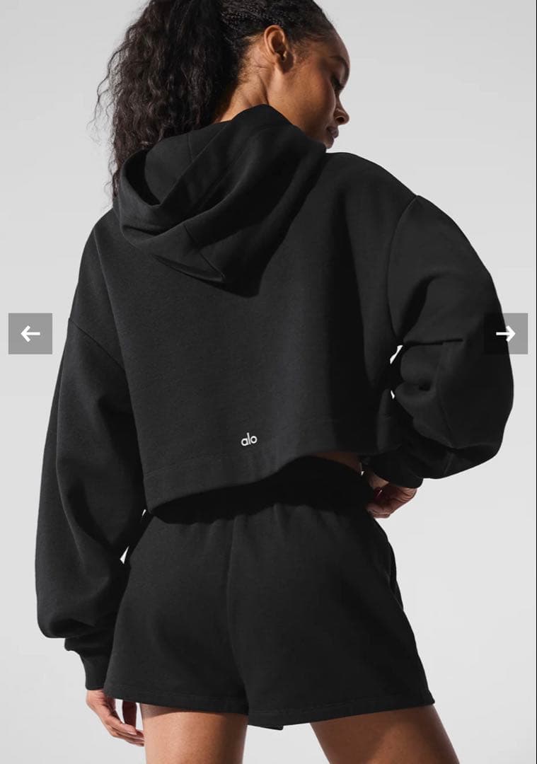 トップス alo yoga Bae Hoodie-Black (M)