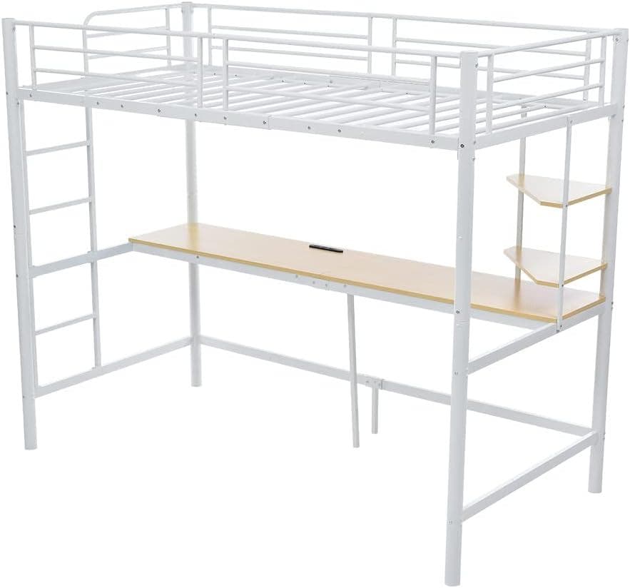 【開封済・未使用】OSJ デスク付き ロフトベッド コンセント シングル ＃2