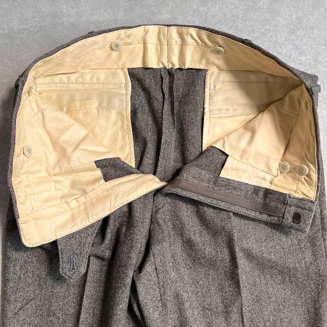 【極美品】ポロラルフローレン ブラウンヘリンボーン ウールサキソニー A5