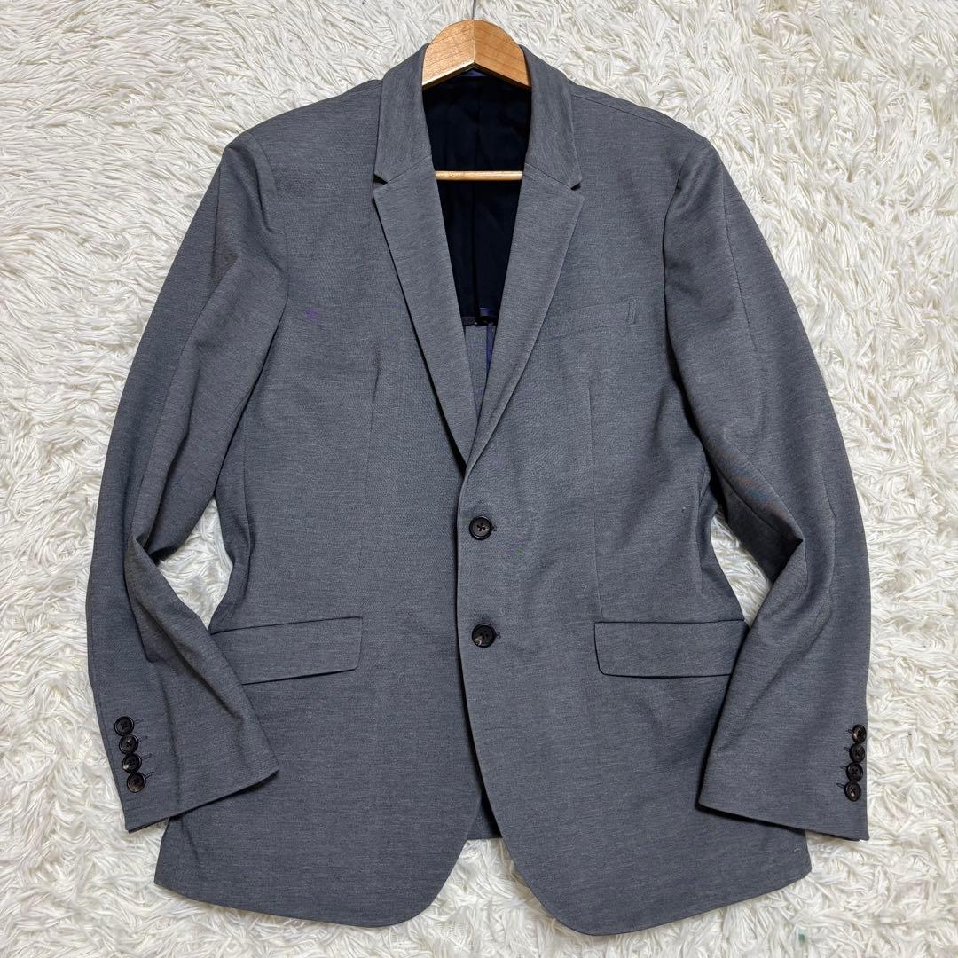 ✨️極美品 希少サイズ ポールスミス テーラードジャケット 背抜き 2L グレー