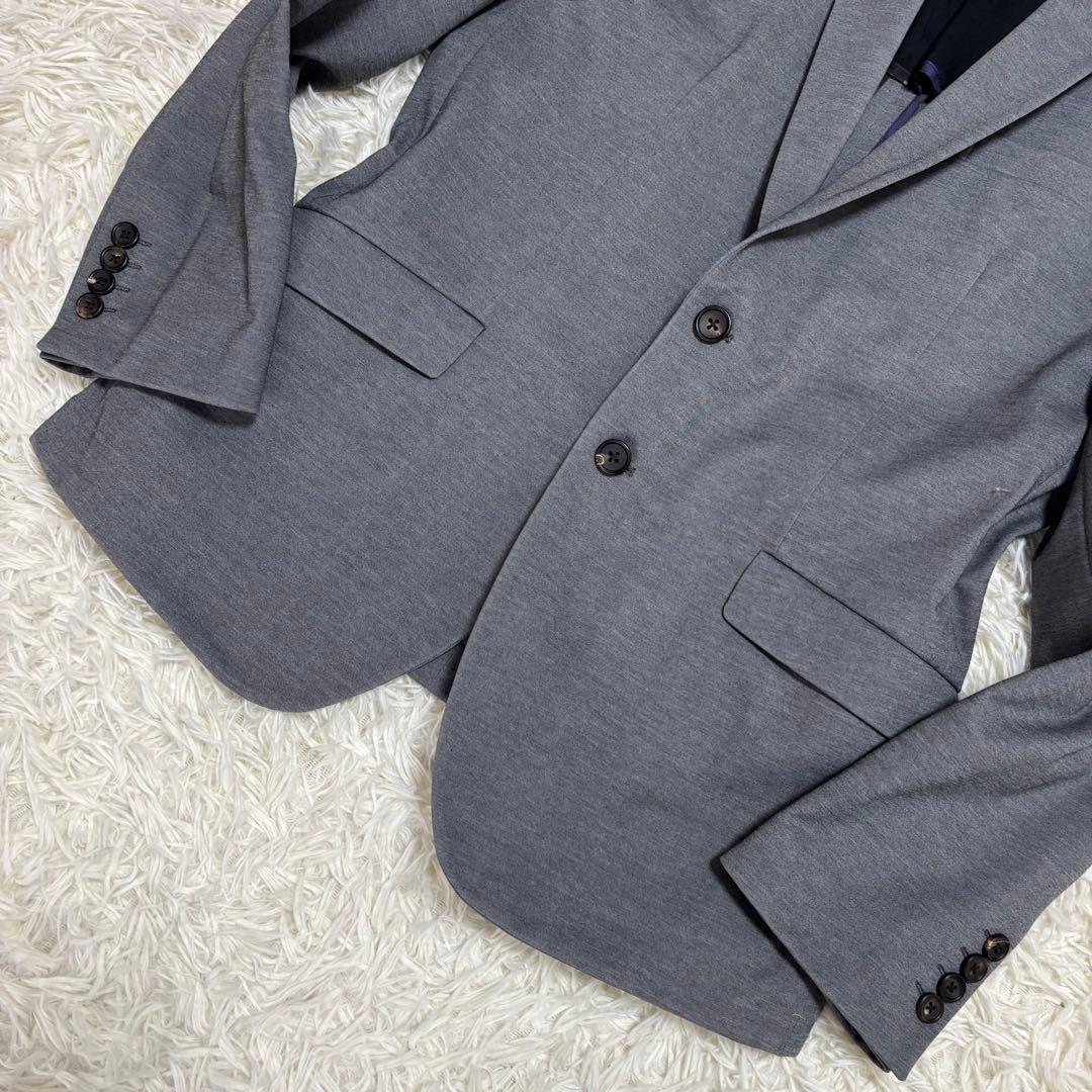 ✨️極美品 希少サイズ ポールスミス テーラードジャケット 背抜き 2L グレー