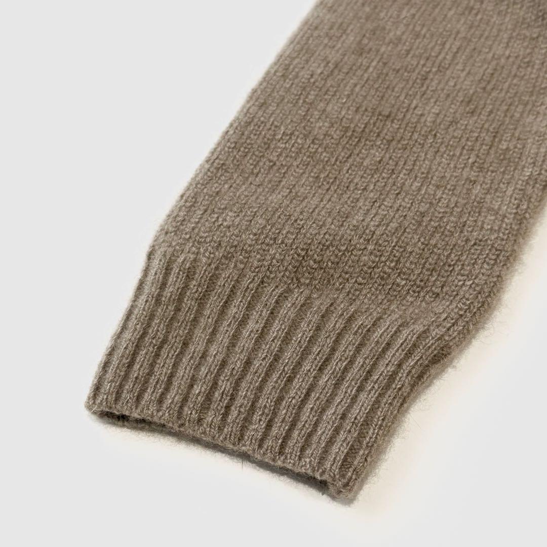 RENCONTRANT レンコントラント モックネック カシミヤ セーブルニット