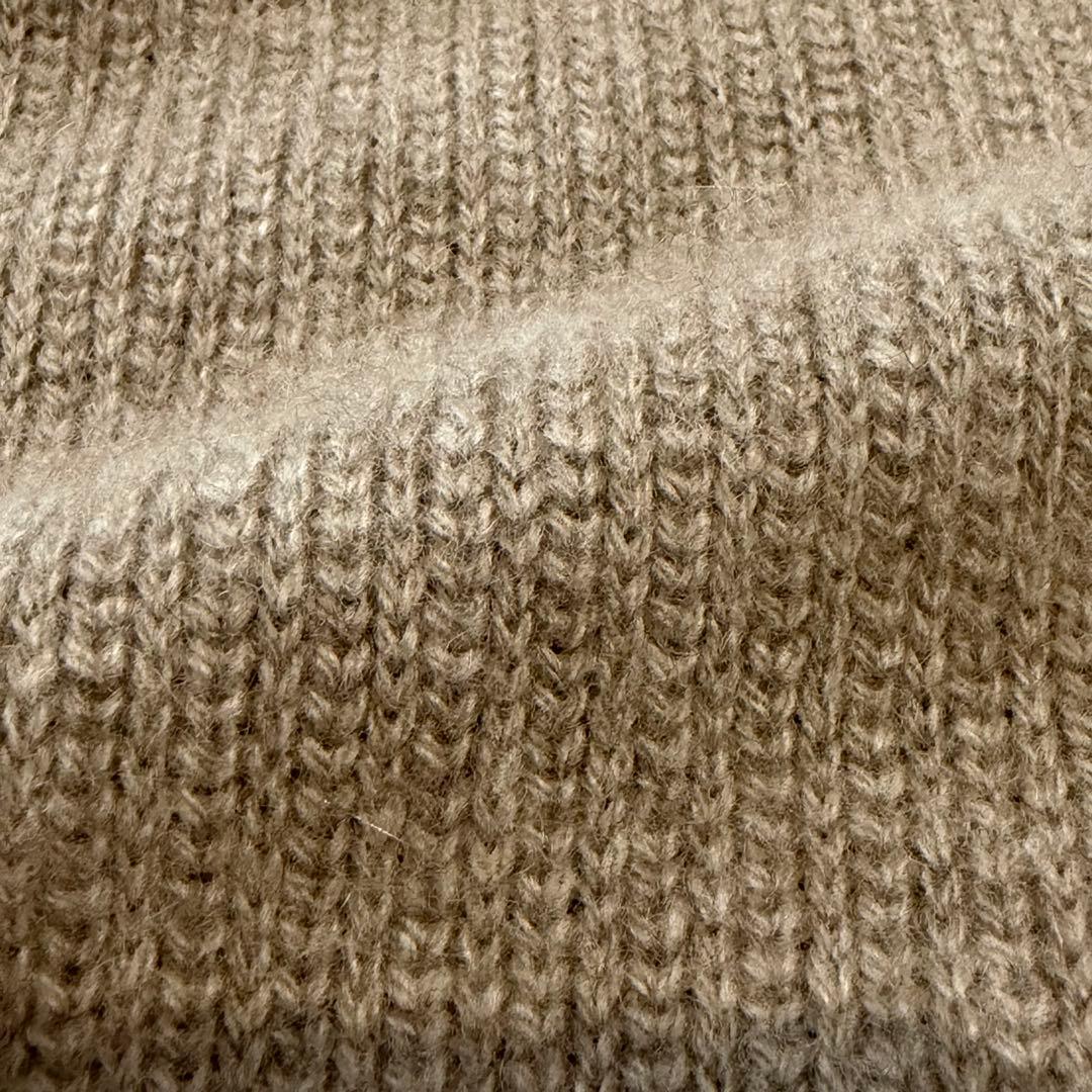 RENCONTRANT レンコントラント モックネック カシミヤ セーブルニット