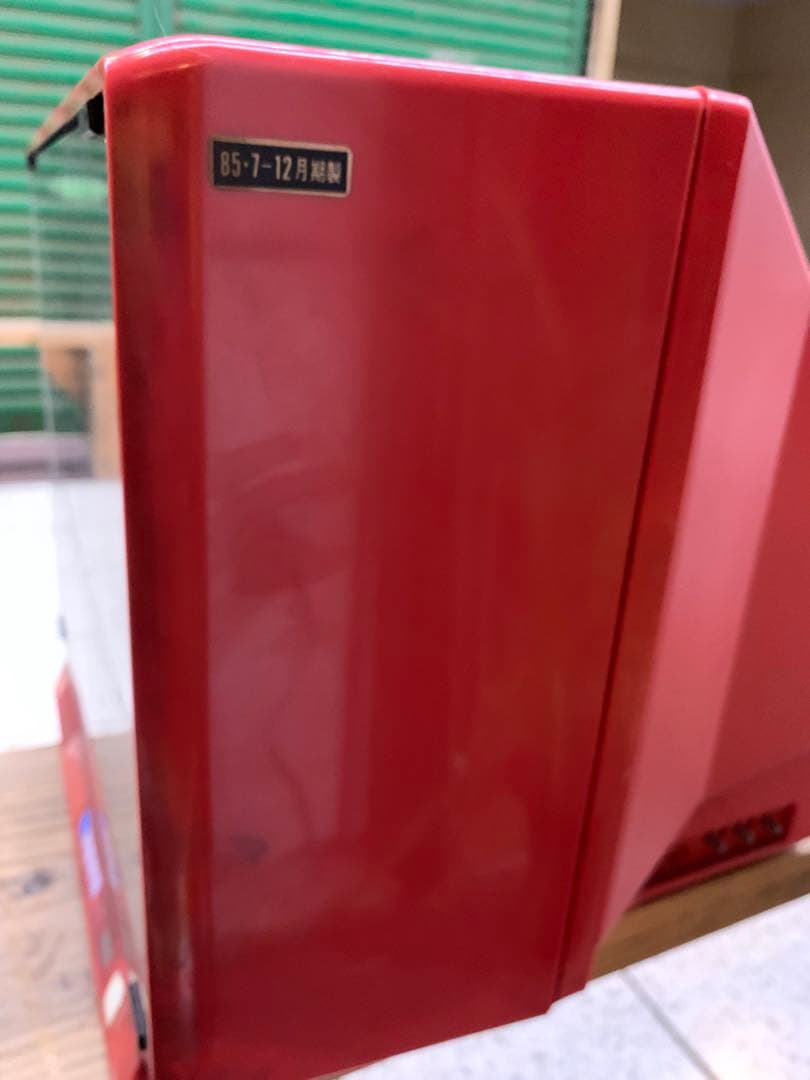 NEC カラーテレビジョン受信機　C-15z12v 赤色ブラウン管テレビ
