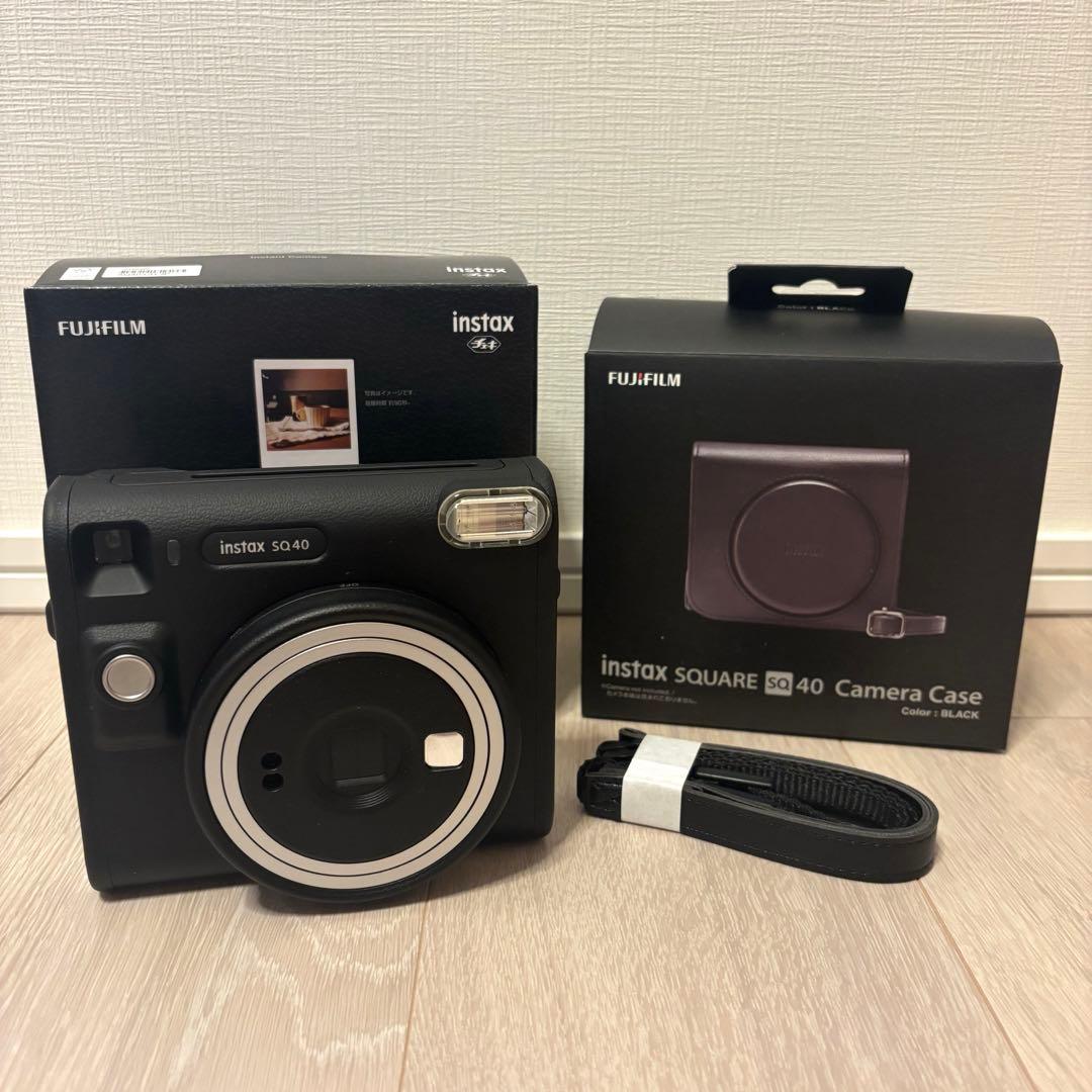 【箱・ケース付】FUJIFILM instax SQUARE SQ 40 チェキ