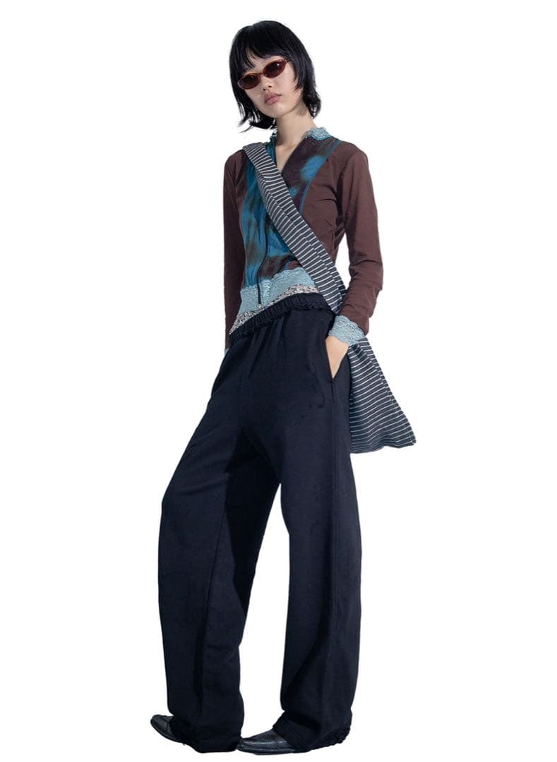 パンツ DISTRESS Regular Sweatpants / Black