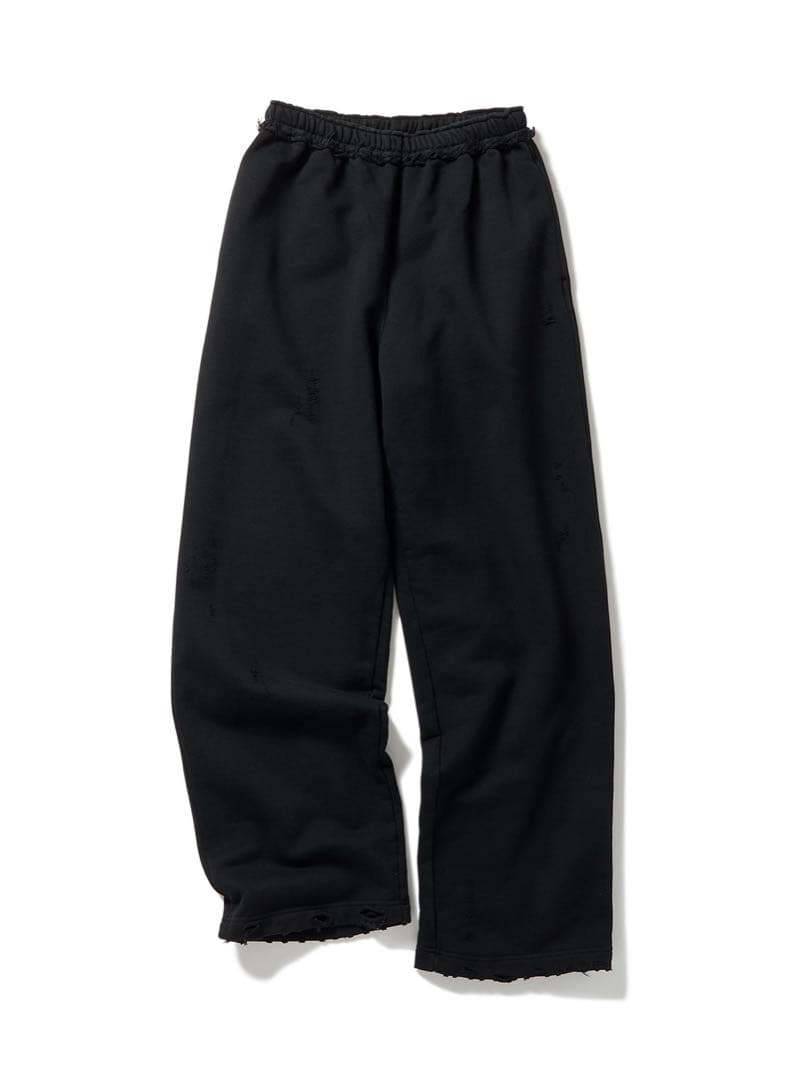 パンツ DISTRESS Regular Sweatpants / Black