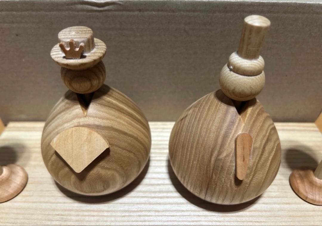 wooden Hina Doll木製雛人形木工職人